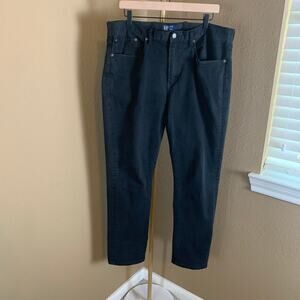 GAP Slim Black Denim Jeans Men's 36x32 Stretch 5 Pocket Pants
